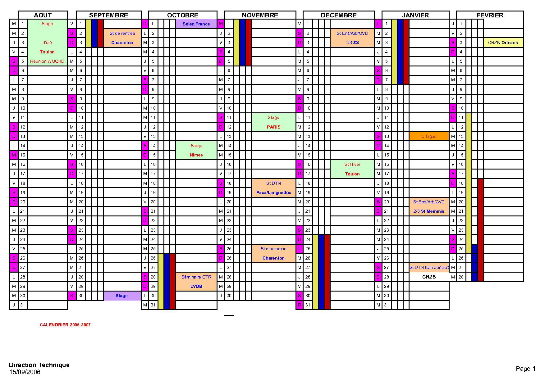 Calendrier UFATQKD !